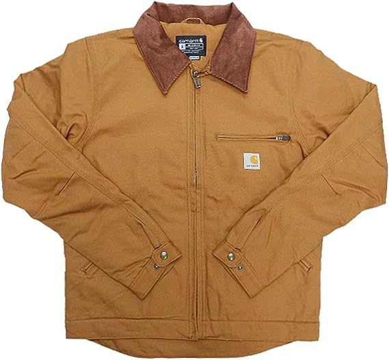 Carhartt Duck Detroit Jacket Workwear Overseas Standard Parallel Import Goods Large Size CARHARTT DETROIT JACKET Carhartt Brown Size XL