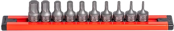 GripEdge |10-PC RPT 1/4'' Drive Low Profile SAE Hex Dual Action Driver Set | Includes sizes - 5/64, 3/32, 7/64, 1/8, 5/32, 3/16, 7/32, 1/4, 5/16 & 3/8 | Includes Premium Aluminium Rail |