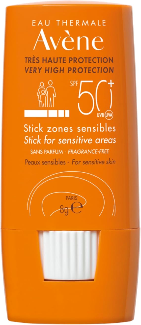EAU THERMALE AVENE Stick Güneş Kremi SPF 50+ Hassas Bölgeler İçin Yüksek Koruma Sağlayan Güneş Koruyucu 8 gr