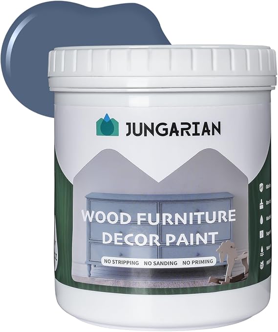 Furniture Paint 32oz - Water-based & Low Odor No Sanding One-step Paint - Matte Finish Indoor Outdoor Wood Paint for Cabinets, Doors, Tables and Dressers, Aleutian