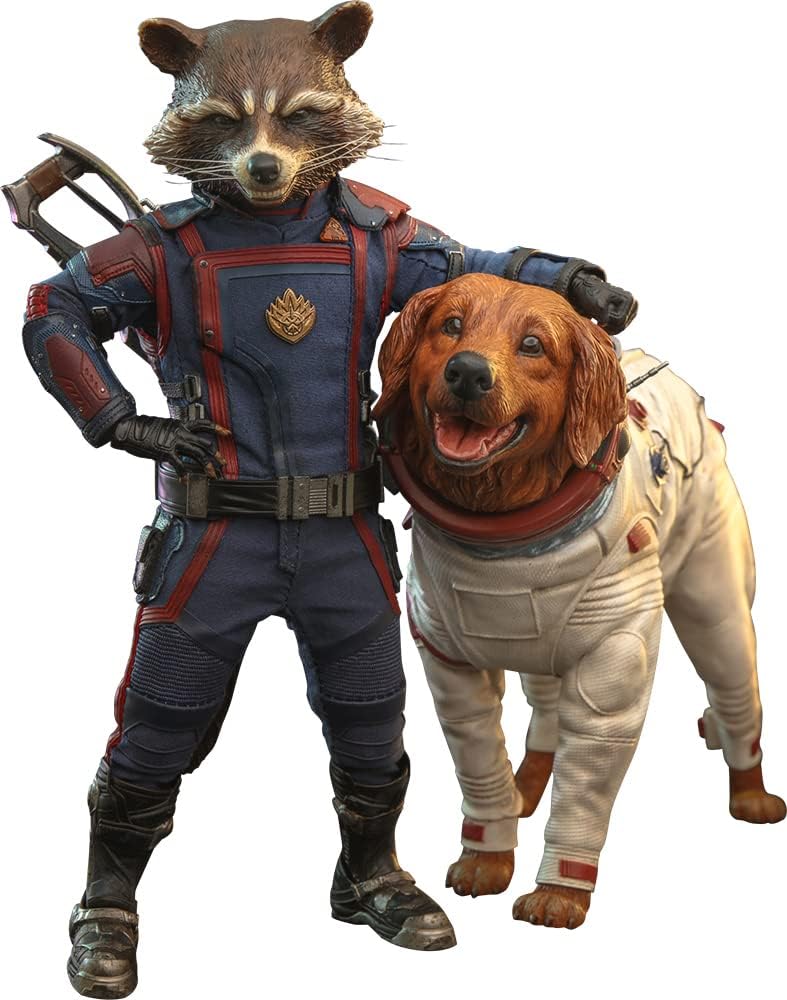 Movie Masterpiece Guardians of the Galaxy Volume 3 Rocket & Cosmo 16 Scale Figure