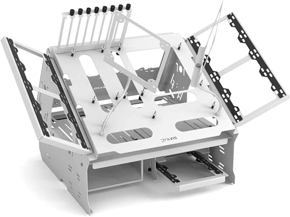 Praxis WetbenchSX Open Air Computer Test Bench Complete - Angled Edition - White