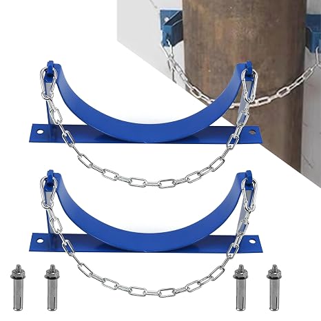 CNQLIS 2Pcs Cylinder Tank Holder, Steel Wall Mounted Bracket for Cylinder