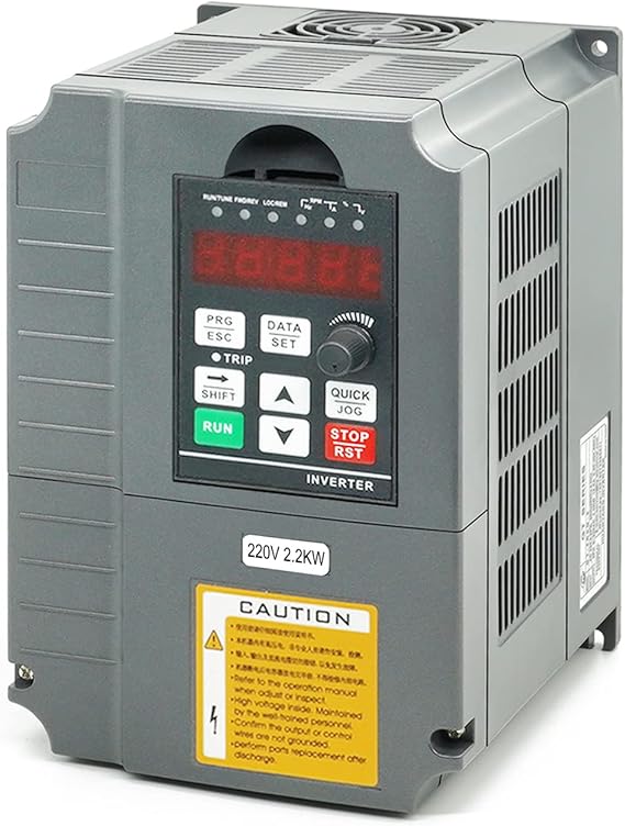 VFD Single-Phase to 3-Phase Converter, Used on 3HP(2.2kW) 10Amps 200-230V 3-Phase Motor, Input/Output 200V-230V,Variable Frequency Drive
