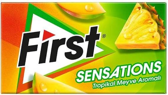First Sensations Tropikal Meyve Aromalı Şekersiz Sakız 27g