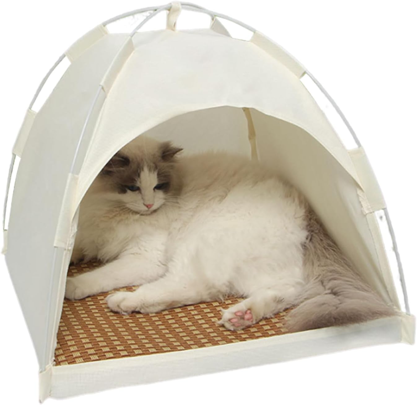 Pop Up Cat House Tent - Insulated Outdoor Shelter, Breathable Pet Tent | Versatile Portable Removable Shelter, Cozy Weather Resistant Design with Puppy User Friendly Functions