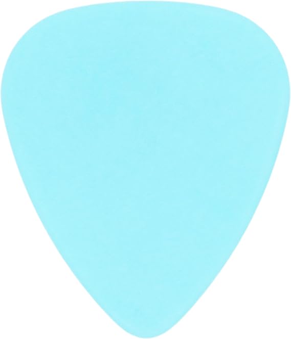 Delrin Light Blue Guitar Or Bass Pick - 1.0 mm Heavy Gauge - 351 Shape - 1 Pack