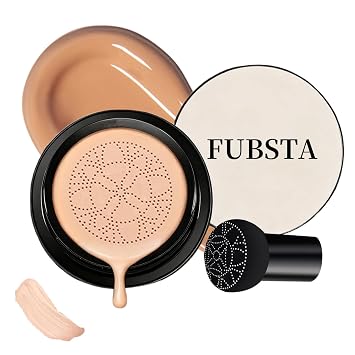 Foundation Cushion, 2026 New Advanced Mushroom Head Air Cushion CC Cream, Makeup, Moisturizing Concealer Brighten Long-Lasting, Even Skin Tone for All Skin Types Warm