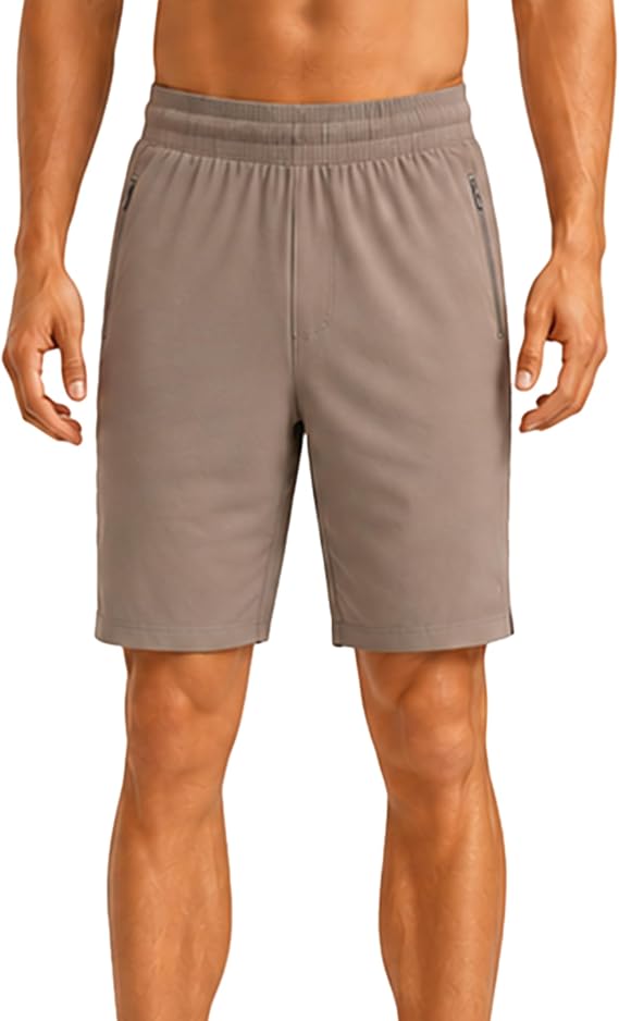 Men's Running Shorts 5"/7" Inseam with Zipper Pockets, Quick Dry Gym Athletic Workout Shorts