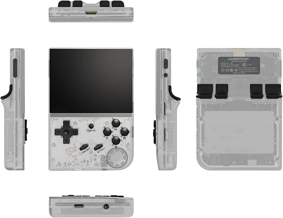 ANBERNIC RG35XX Handheld Game Console with 5000 Games, 3.5-Inch IPS OCA Screen, Linux System, Cortex-A9, 64GB, 2100mAh (White)