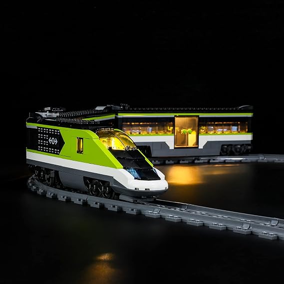 LED Light Set Compatible with LEGO 60337 Express Passenger Train City Building Blocks Model - Model Set NOT Included