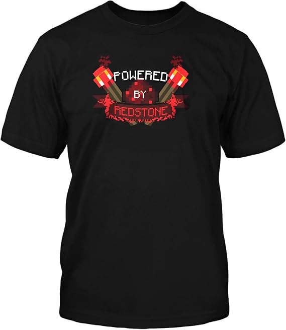 Minecraft Powered By Redstone Adult Premium T-Shirt