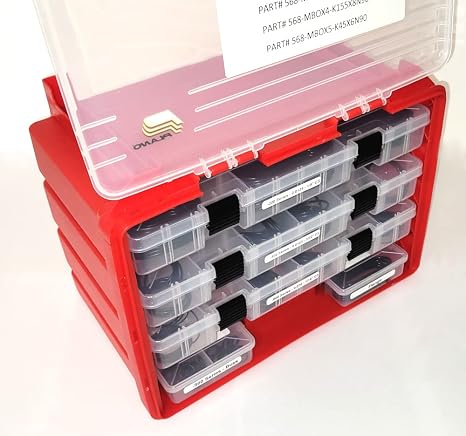 Generic 568-MAX-1381-KIT - Max Truck O-Ring Kit, 1,415 Common Size Nitrile Rubber O-Rings, Red, 1 Count