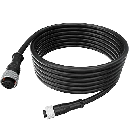 Replacement for 720073-5 AS EC 5E Ethernet Cable Extension. Compatible with Humminbird of Helix 7, Helix 8, Helix 9, Helix 10, Helix 12, Helix 15, Apex, Onix Models. (Black 5 Feet)