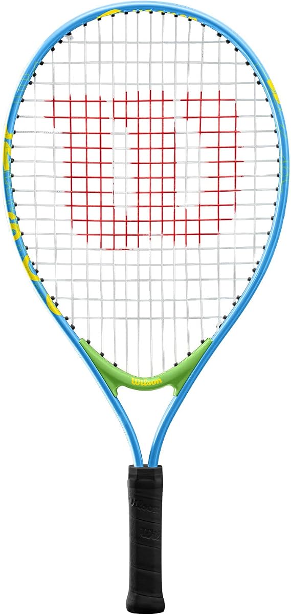 Wilson US Open Jr Tennis Racket, for Kids, Aluminium, Blue/Green, 21