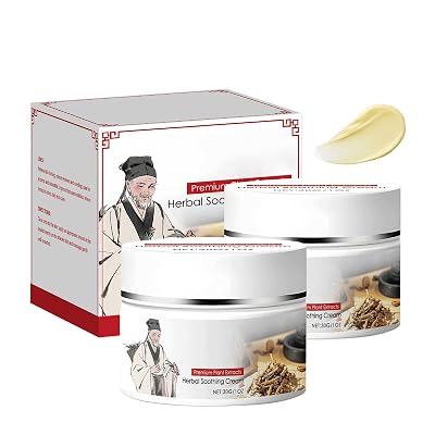 Natural Herbal Soothing Cream,Plant Extracts Chinese Herbal Cream,For Dry Skin & Sensitive Skin