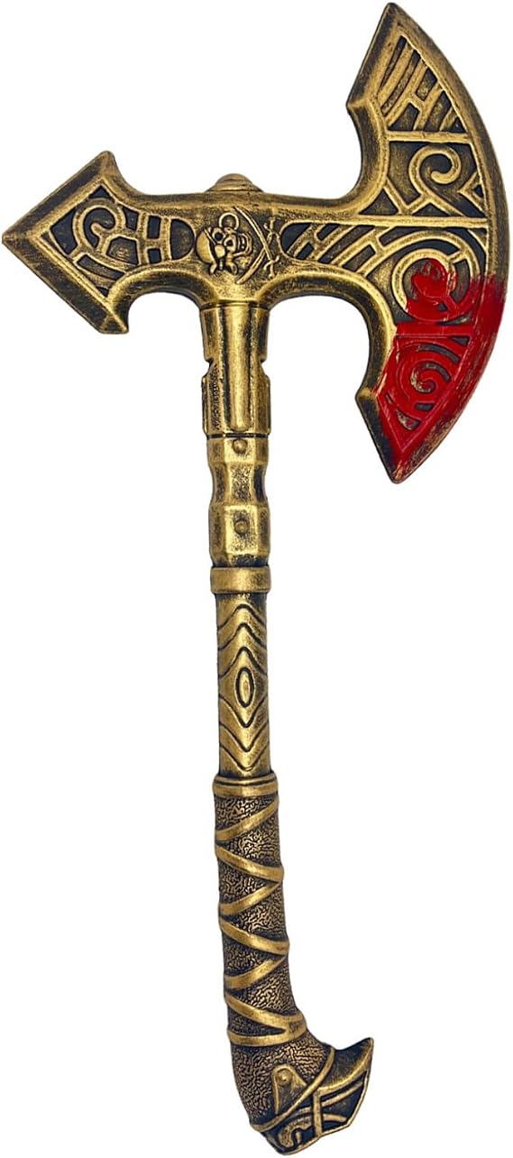 Freebily Plastic Viking Axe Prop Pirate Dress Up Props Halloween Masquerade Ball Cosplay Costume