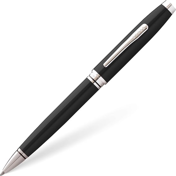 Cross Coventry Black Lacquer Ballpoint Pen, Medium Point, Black Ink