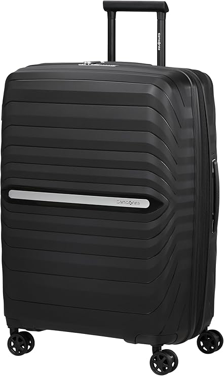 Samsonite Neo Flux - Spinner M Erweiterbarer Koffer 68 cm 86/96 L Schwarz (Black)