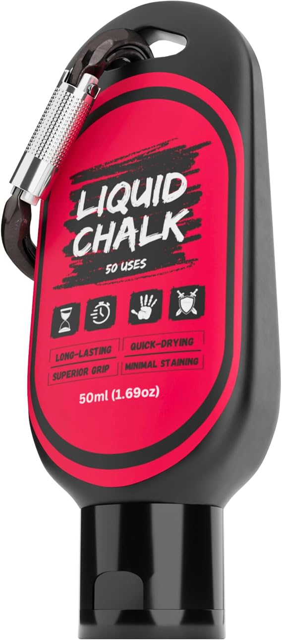 PowerGrip Liquid Chalk Sweat-Proof, No-Mess Grip Enhancer for Weightlifting, Rock Climbing & Gymnastics