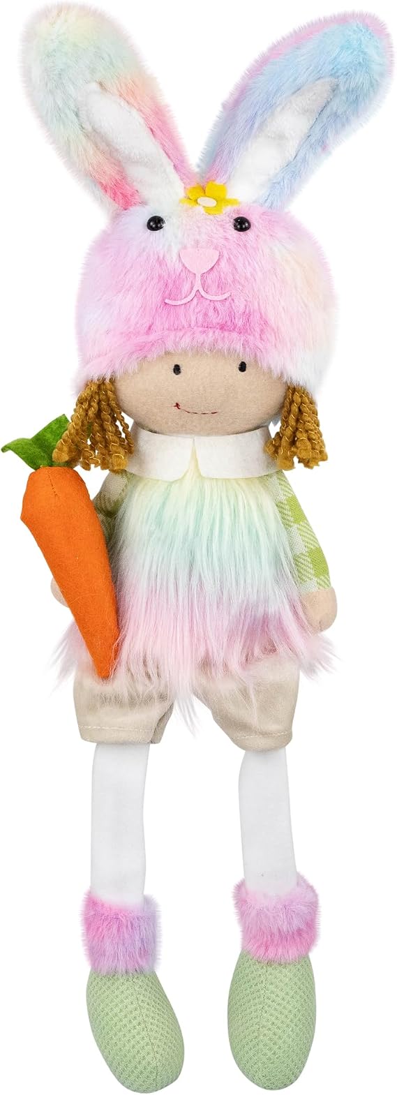 Northlight Girl Easter Figurine with Dangling Legs - 23" - Multi-Color