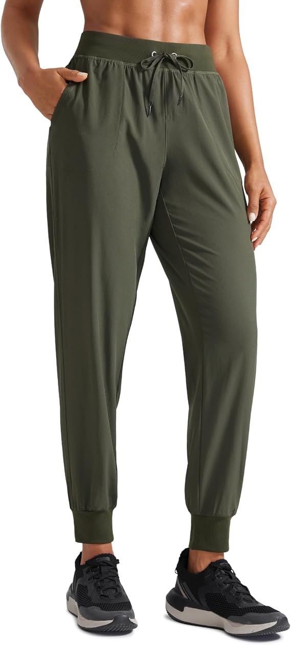 CRZ YOGA Lightweight Workout Joggers 27.5" | Quick Dry, Pockets, for Women, Casual