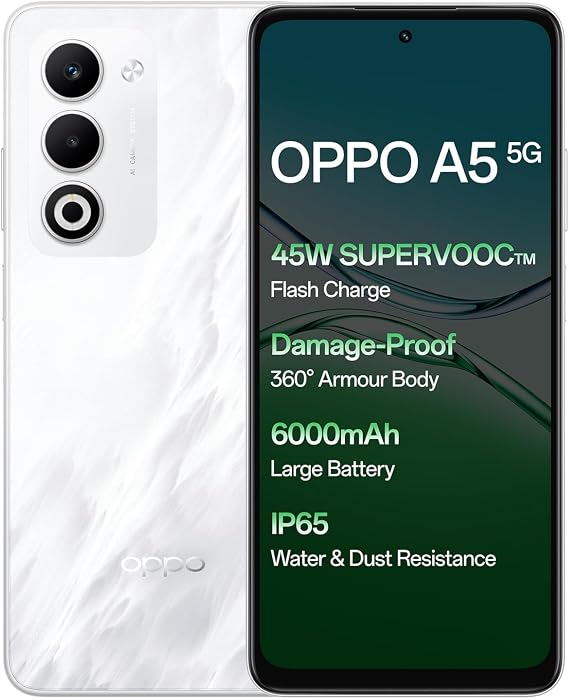 Oppo A5 Telefon, 8GB RAM, 256GB Hafıza, Android Akıllı Telefon, 50MP Kamera, Uzun Pil Ömrü (B0FPPWKKMV)