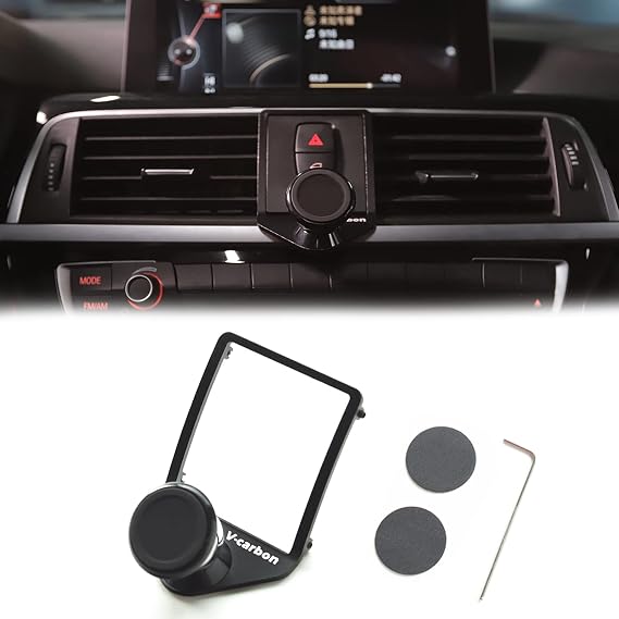 HIWEIS Alloy Mobile Phone Holder, car Magnetic Holder Trim, Compatible with 2013-2019 BMW 1 2 3 4 Series GT F22 F23 F30 f31 F32 f33 F34 F35 f36 F80 f82 f83 M2 m3 auto Parts.