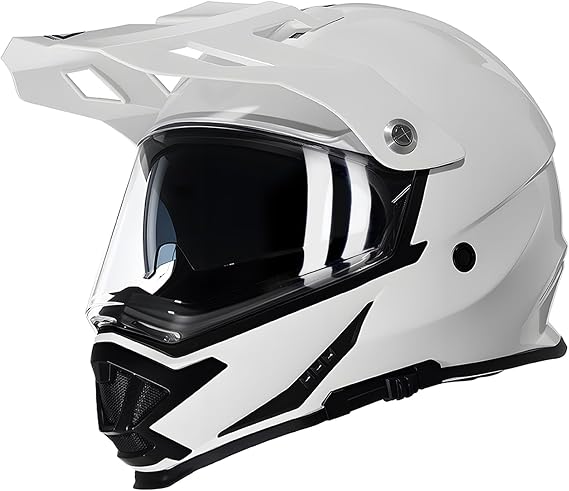 TRIANGLE Dual Sport Motorcycle Helmet DOT Approved, ADV ATV Dirt Bike