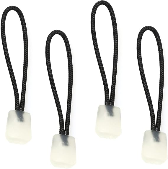 Zipper Pulls PZRT 4pcs Luminous Zipper Pulls Glow in The Dark Night Zipper Heads for Coat Jacket Rucksacks Tent Zippers Outdoor Camping Tool
