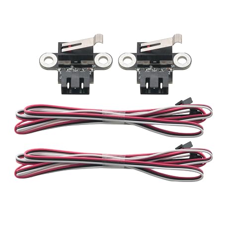 2PCS 3D Printer Black PCB Material Mechanical Vertical Limit Switch Module with Trigger Light 3 Pin Momentary Action Compatible with 3018-PROVer/3018-MX3/3018-PROVer Mach3