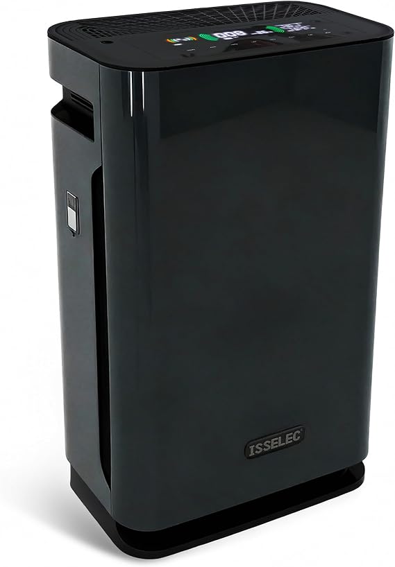 Air Purifier Allergy Sufferers 2 in 1 Air Purifier HEPA Filter 13 Against 99.97% of Dust Pollen Pet Hair CADR 330 m³/h to 80 ㎡ Air Purifier for Smoking Room 22 dB Sleep Mode Humidifier 500 ml Tank