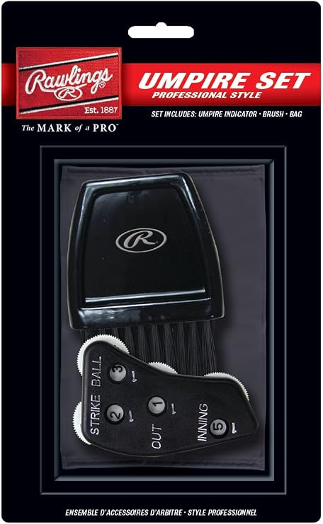 Rawlings | Umpire Accessories Set | Includes 4-Dial Indicator, Brush & Bag