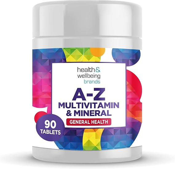 A-Z Multivitamin and Minerals Tablets, Vitamins for Men's and Women's, 23 High Strength Vitamins and Minerals Including Iron, Zinc Vitamin C and More (90)