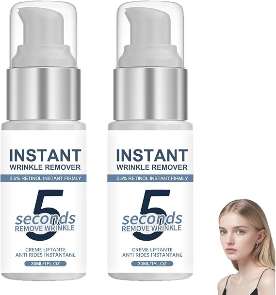 5 Second Instant Anti Wrinkle Lifting Cream, Skin Tightening Cream For Face, Instant Face Lift Wrinkle Remover For Fine Lines, Anti-Ageing Creams for Women, For All Skin Types (2PCS)