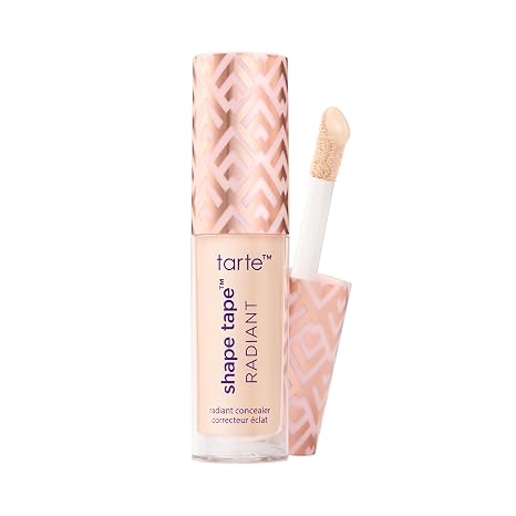 tarte shape tape radiant concealer Medium-Coverage, Radiant Finish for Under Eye Concealer for Dark Circles, Fine Lines, Redness & Discoloration, Hydrating, Vegan, Cruelty Free