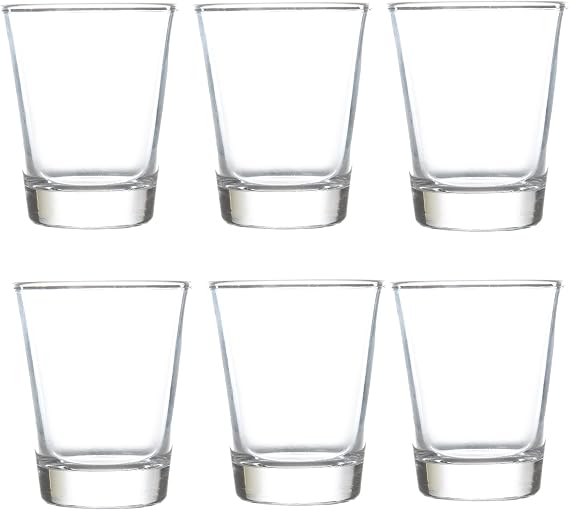 Drinking Glasses, Heavy Base Shot Glass Set, 1.75 Oz. (Set of 6)