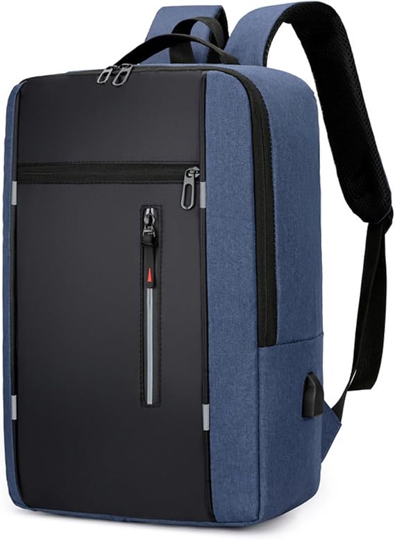 FANDARE New Men Business Backpack Women Laptop Backpack Travel Airline Approved Carry On Bags for Airplanes Gym Bag with USB Daypacks College Travel Essentials Durable Polyester Blue A