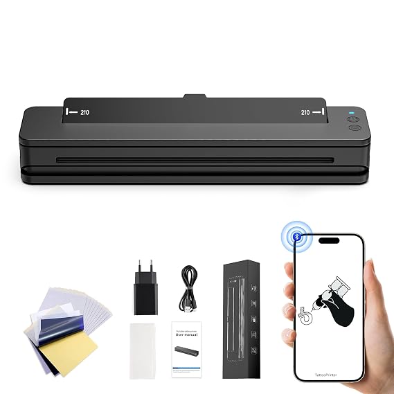 RHEIN Tattoo Stencil Printer Thermal Wireless Mini 2500mAh