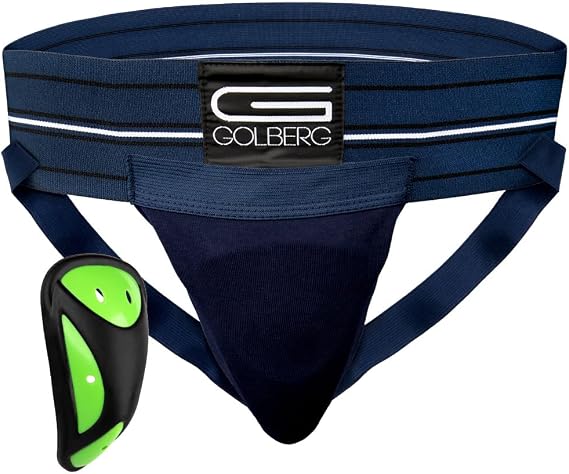GOLBERG Men's Jockstrap with Cup - Multiple Colors and Size Options of X-Small, Small, Medium, Large, and X-Large