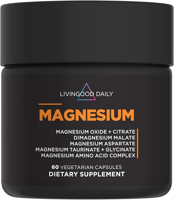 Livingood Daily Magnesium Complex 300mg with Chicory Root, 60 Capsules