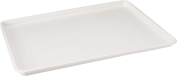 18 x 26 Inch Plastic Tray White | Dishwasher safe, BPA-free, NSF certified for safety, Dependable construction, Great for Appetizers, Desserts and Catering