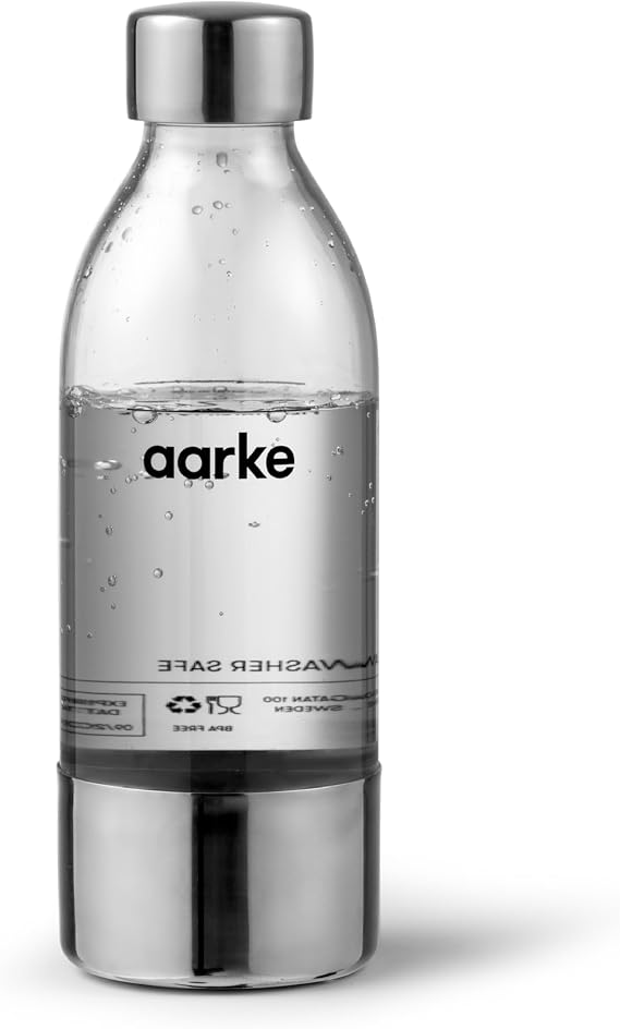 aarke Carbonator 3 Water Bottles - Premium PET Plastic, 22oz