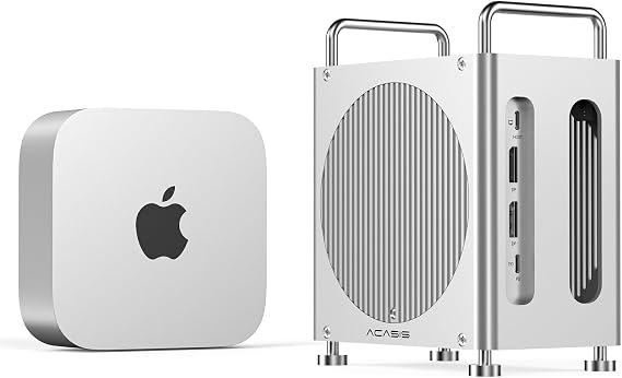 ACASIS 40Gbps Mac mini M4 Dock Ultra-Fast Transmission, Mac mini M4 Hub with Signle ssd Enclosure Support Up to 8TB 2*DP+3*USB-A+SD/TF for Video Editor, Photographer, Professional Users