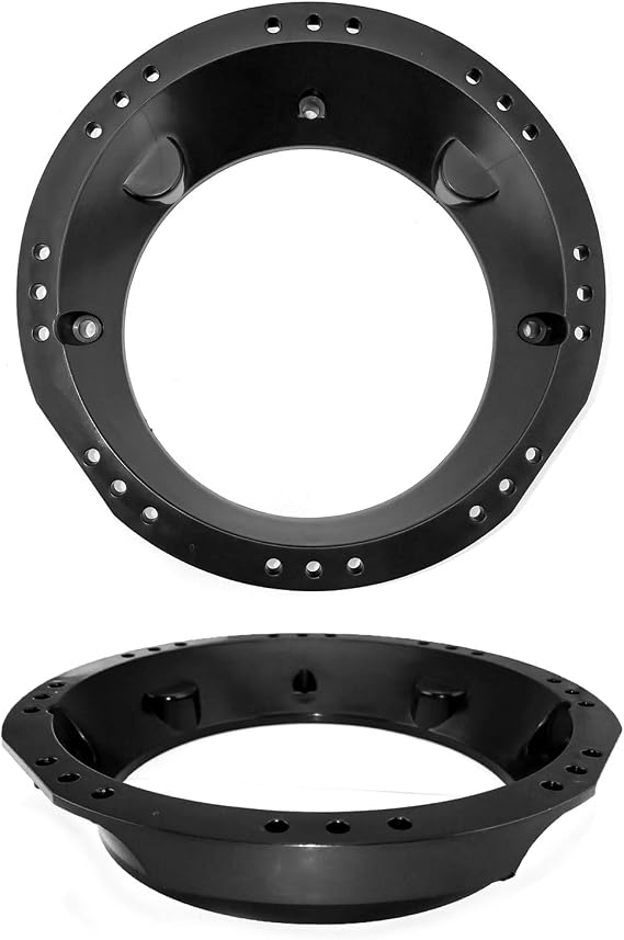 Enrock Motorcycle Speaker Mounting Ring Adapter for 6.5 Inch to 6.75 Inch (6-1/2 to 6-3/4) Speakers Fits 1998-2013 HD Touring Models