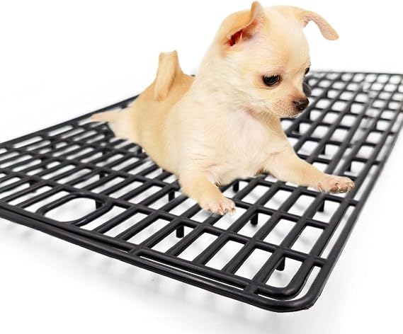 Plastic Mesh Tray for Dogs, Cats & Small Pets, Small 15.7x9.4 in