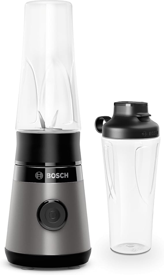 Bosch VitaPower Series 2 MMB2111S Mini Stand Mixer Smoothie Maker Mini High Speed Mixer up to 40000 rpm 450 W ToGo Bottle Dishwasher-safe Parts Made in Europe VitaPower Series 2