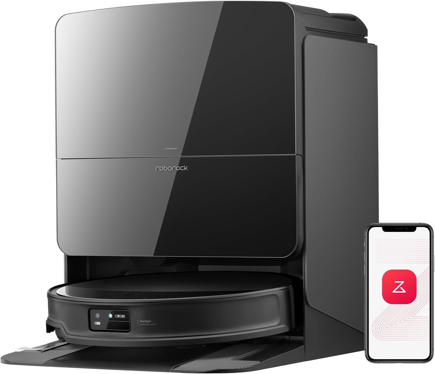 roborock Saros 10R Robot Vacuum Cleaner with Mop Function and Adjustable Mop 7.98cm Ultra-Slim Design StarSight System 2.0 Zero-Tangle System