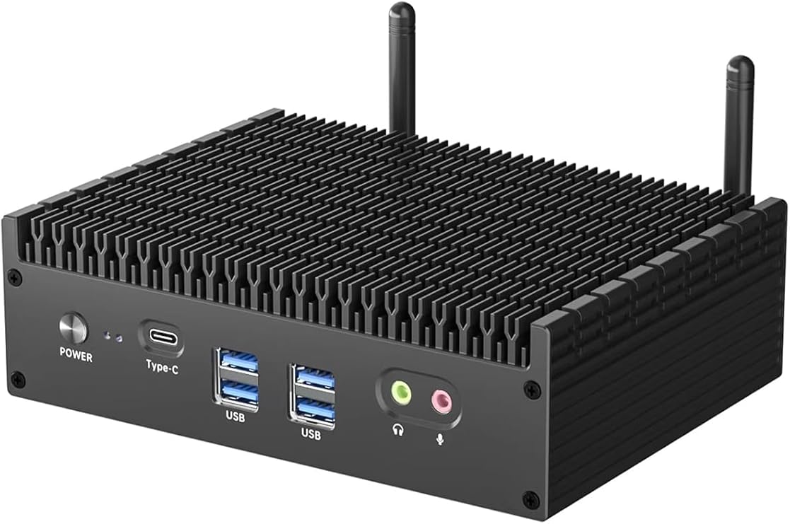 TOPGRO K3 Mini PC 12th Gen Core i7-1255U, Fanless Mini Computers(10C/12T, Up to 4.7GHz) 32GB DDR4/1TB PCIe4.0 SSD, Small PC Win11 pro, 8K UHD/2.5G LAN/Thunderbolt 4/WiFi 6E/BT5.3, Home&Office