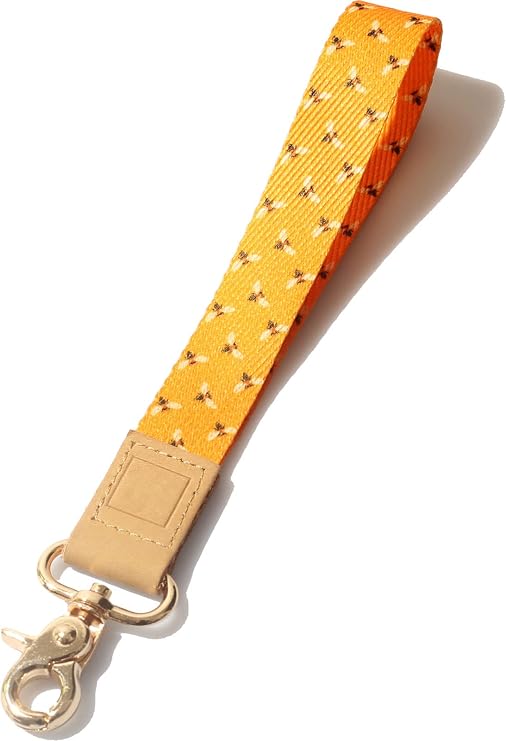 DQL Wrist Lanyard for ID Badges, Cute Key ID Badge Holder, Hand Wristlet Lanyard Keychain Holder for Women